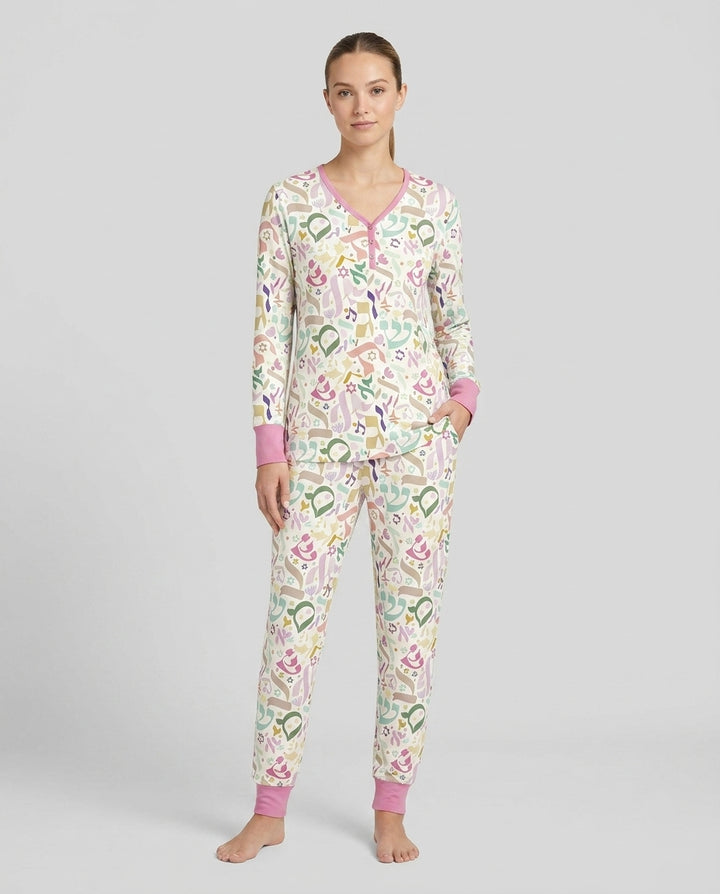 Vorlage Bambus Damen Pyjama Set