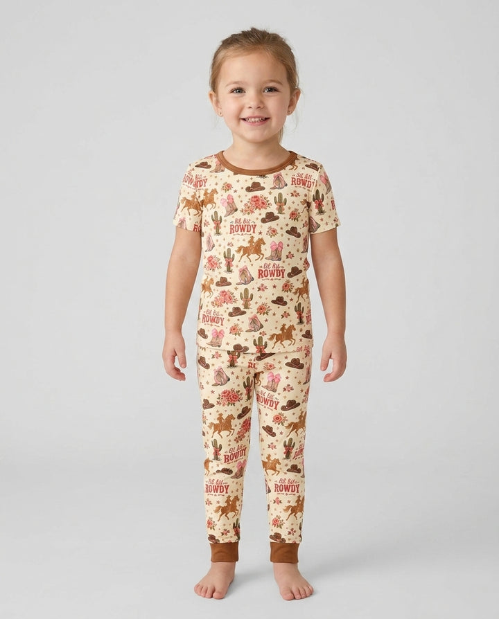 Zweiteiliges, kurzärmliges Pyjama-Set mit Marienkäfern