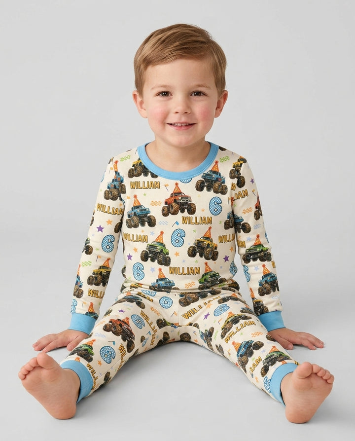 Conjunto de pijama de dos piezas de bambú con mangas largas, plantilla PERSONALIZADA