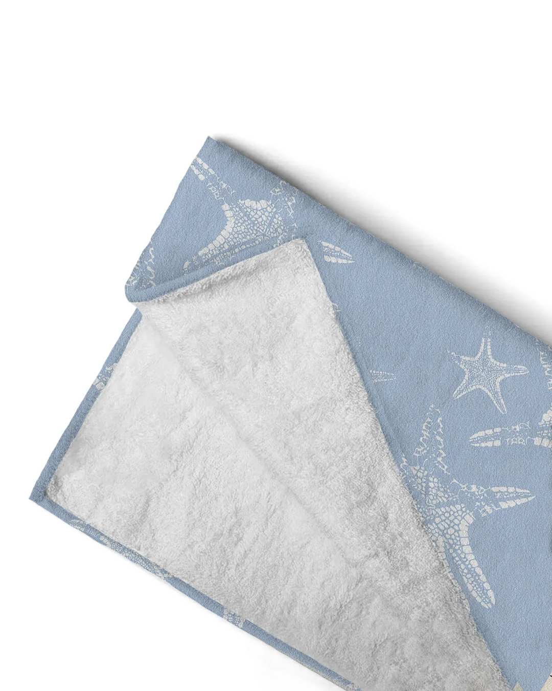 Custom Photo Starfish With Names Bamboo Beach Towel
