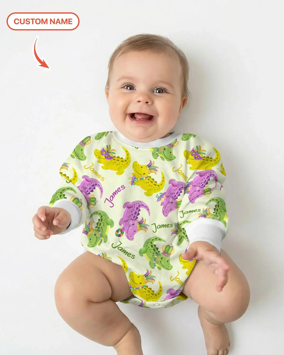 Gerippte Babykleidung mit individuellem Foto - Weich &amp; Skizzenhaft