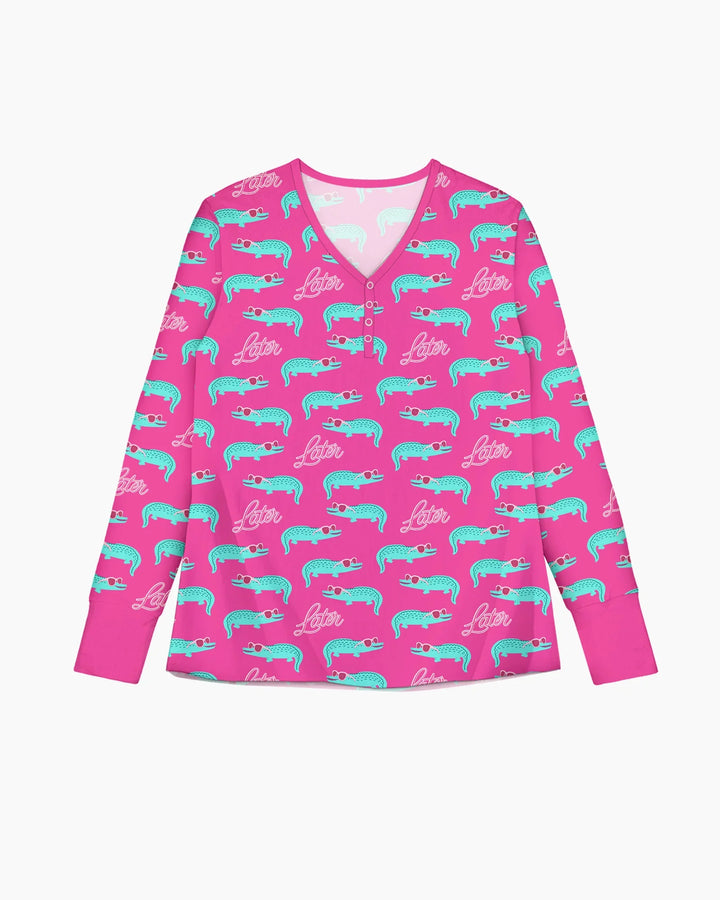 Later Gator Bamboo Women Pajama Set