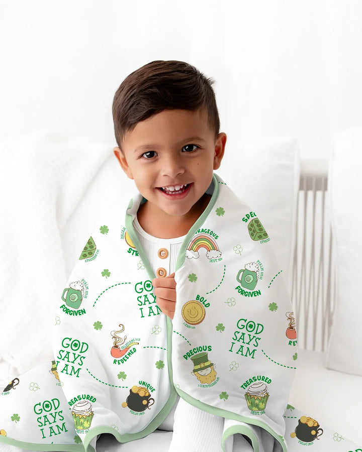 St Patrick's Day God Says I Am Blanket