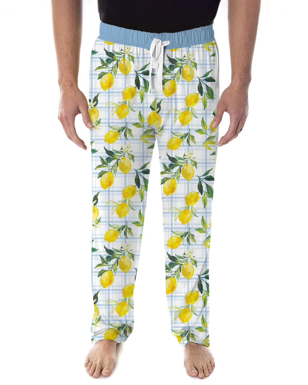 Mediterranean Lemons Family Matching Bamboo Men's Pajama Set