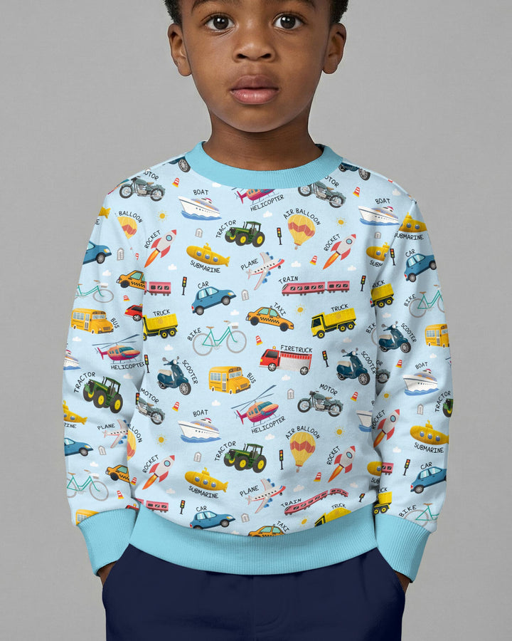 Sweatshirt mit Rundhalsausschnitt aus Bambusfaser