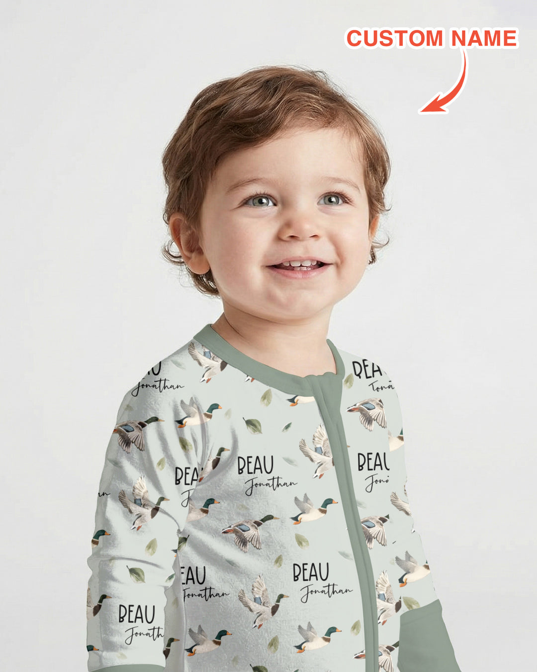 Custom Name Mallard Duck Convertible Zippy