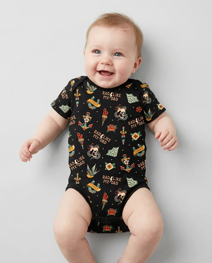 Rad Dad Society Daddy & Me Matching Bamboo Bodysuit