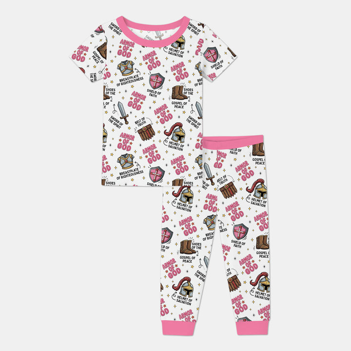 Armor of God Two Piece Short Sleeve Pajama Set