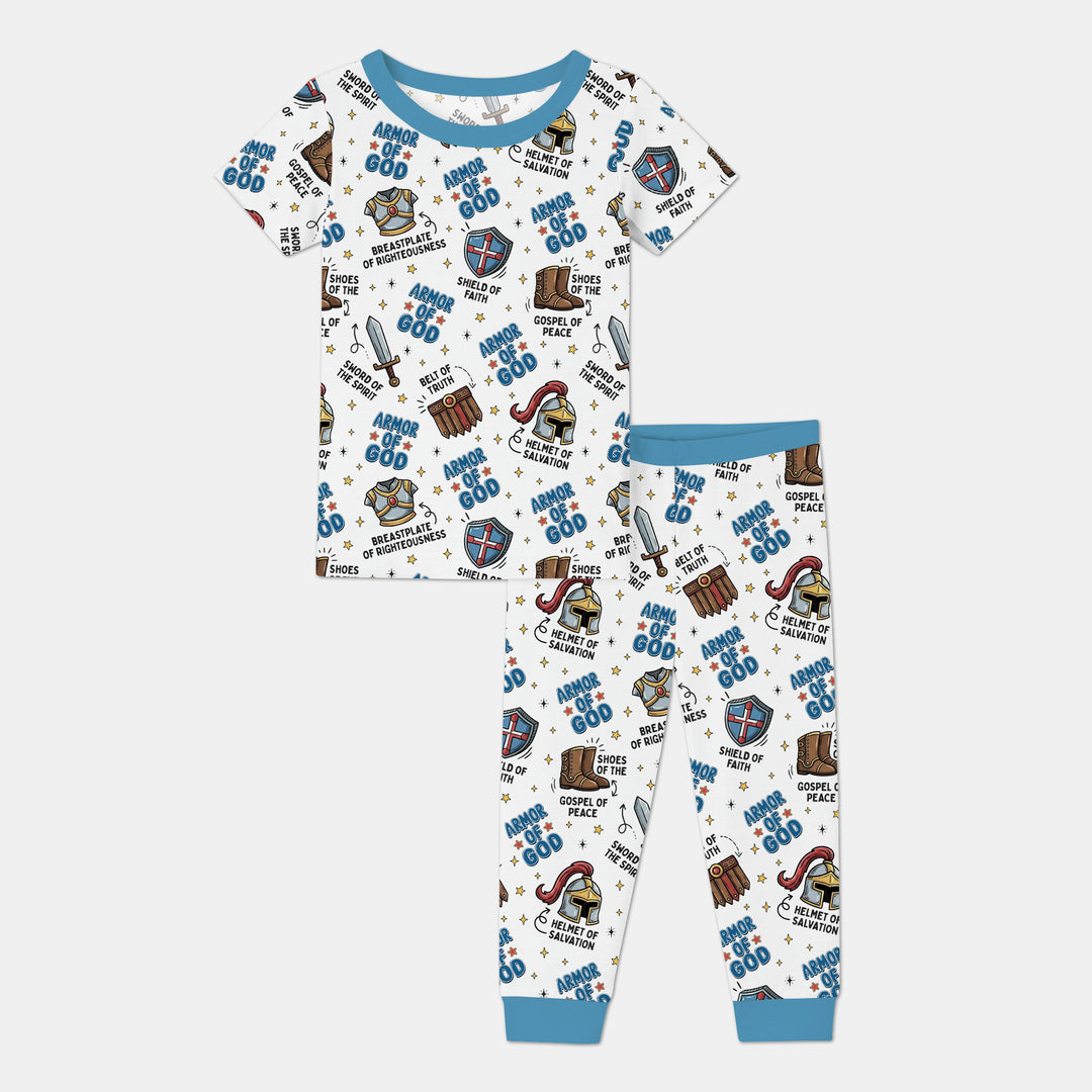 Armor of God Two Piece Short Sleeve Pajama Set