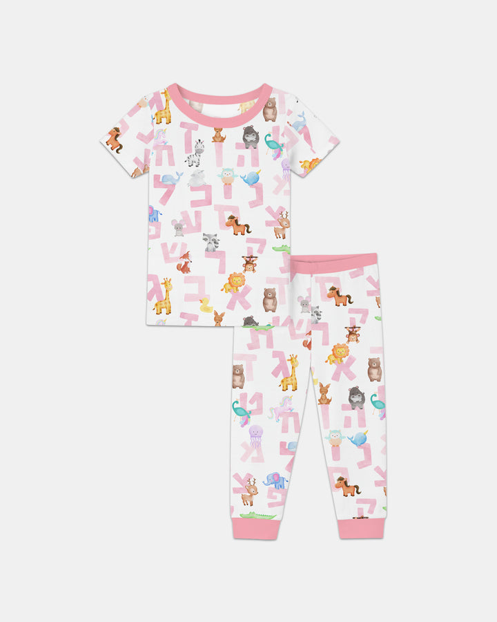 Zweiteiliges, kurzärmliges Pyjama-Set mit Marienkäfern