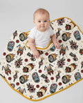 Born to Ride Together Family Matching Bamboo Blanket
