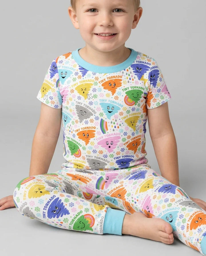 Zweiteiliges, kurzärmliges Pyjama-Set mit Marienkäfern