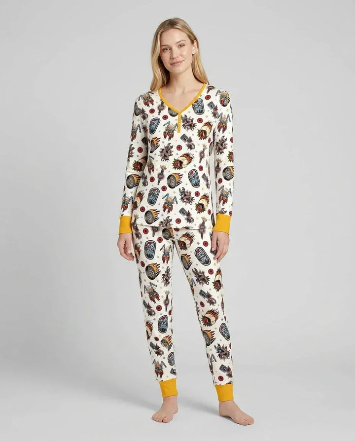 Born to Ride Together Family Matching Bamboo Women Pajama Set