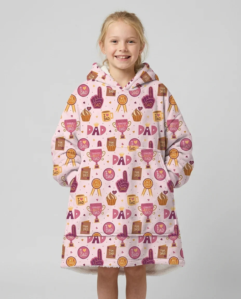 World's Best Dad Bamboo Blanket Hoodie
