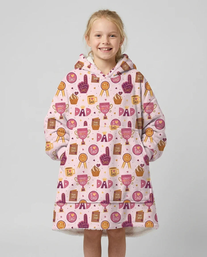 World's Best Dad Bamboo Blanket Hoodie