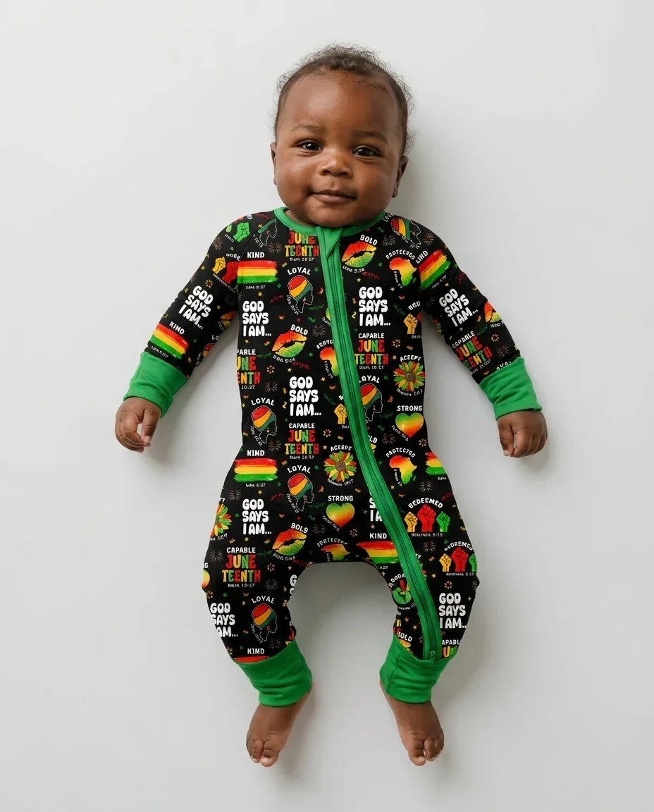 God Says I Am Juneteenth Blessings Bamboo Convertible Zippy