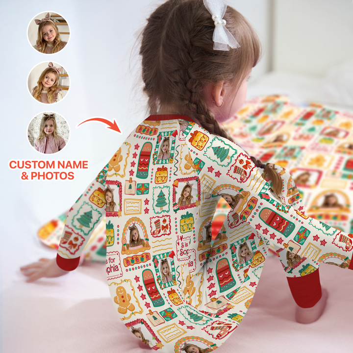 Custom Photo Christmas Frame Custom Name Convertible Zippy