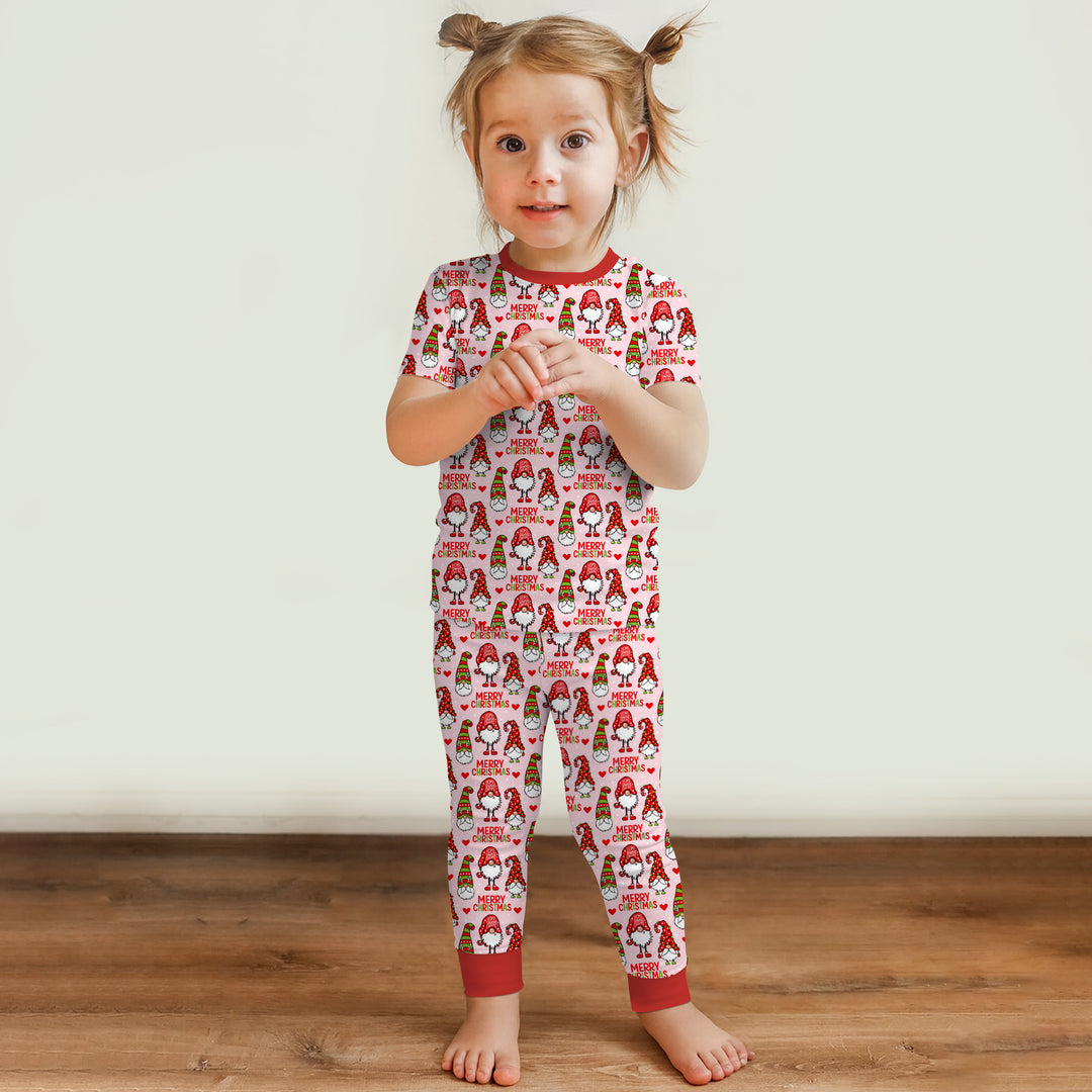 Zweiteiliges, kurzärmliges Pyjama-Set mit Marienkäfern