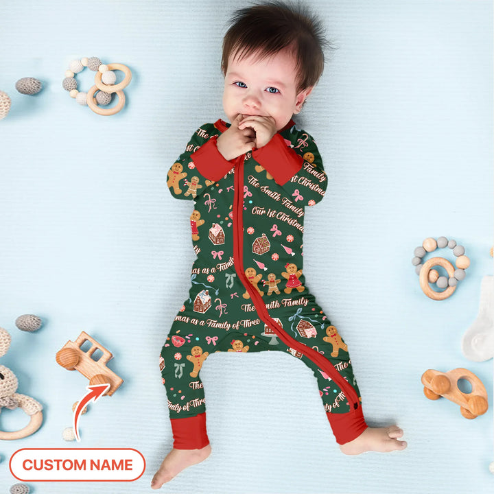 Custom Name Family Gingerbread Convertible Zippy