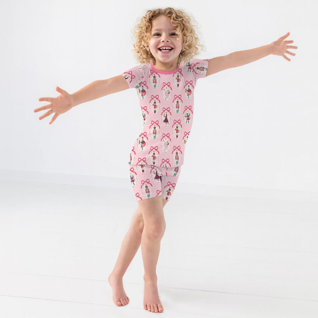 The Nutcracker Ballet Christmas Two Piece Short Sleeve Shorts Pajama Set , The Nutcracker Ballet Christmas Two Piece Short Sleeve Shorts Pajama Set - 12-18M