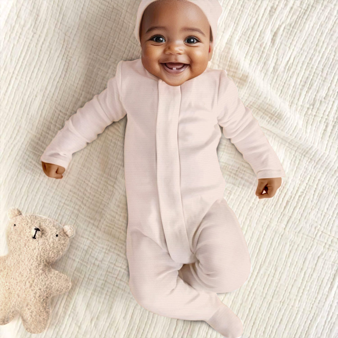 Blush Magnetic Footie Romper