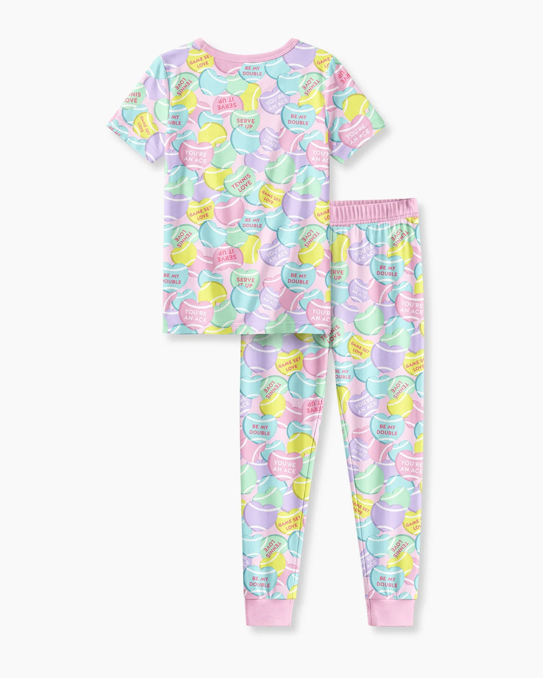 Conjunto de pijama de dos piezas de manga corta de bambú