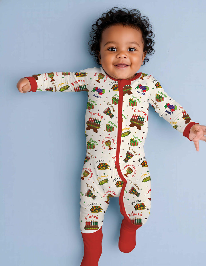 Happy Kwanzaa Family Matching Convertible Zippy