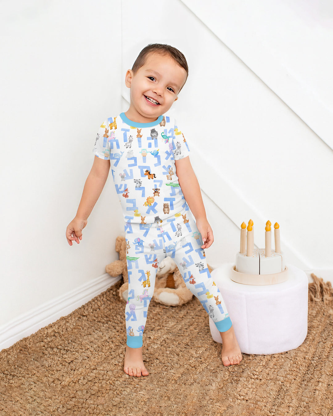 Zweiteiliges, kurzärmliges Pyjama-Set mit Marienkäfern