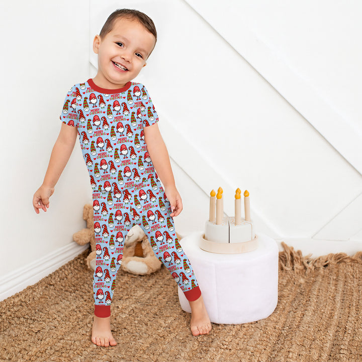 Zweiteiliges, kurzärmliges Pyjama-Set mit Marienkäfern