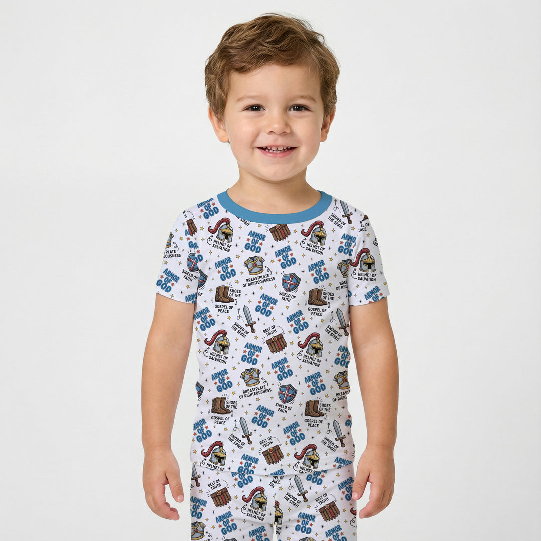 Armor of God Two Piece Short Sleeve Pajama Set