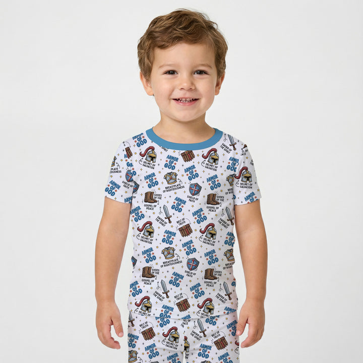 Armor of God Two Piece Short Sleeve Pajama Set