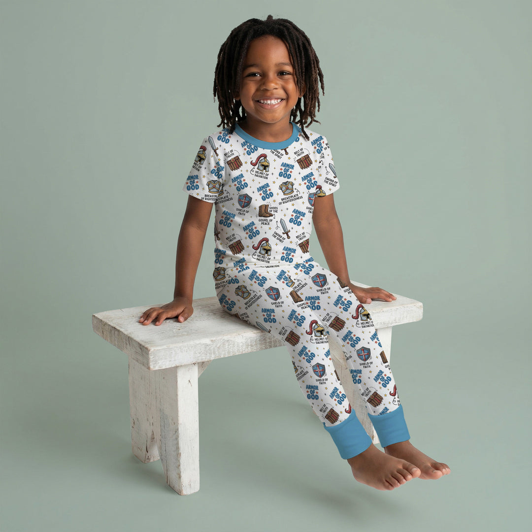 Armor of God Two Piece Short Sleeve Pajama Set