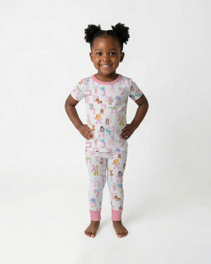 Zweiteiliges, kurzärmliges Pyjama-Set mit Marienkäfern
