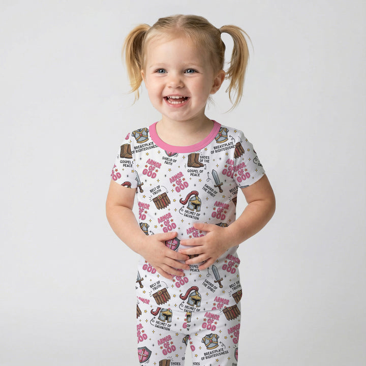 Armor of God Two Piece Short Sleeve Pajama Set