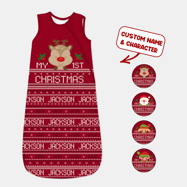 Custom My 1st Christmas Sleep Bag