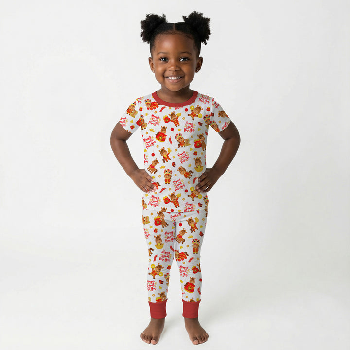 Year of the Horse Two Piece Short Sleeve Pajama Set