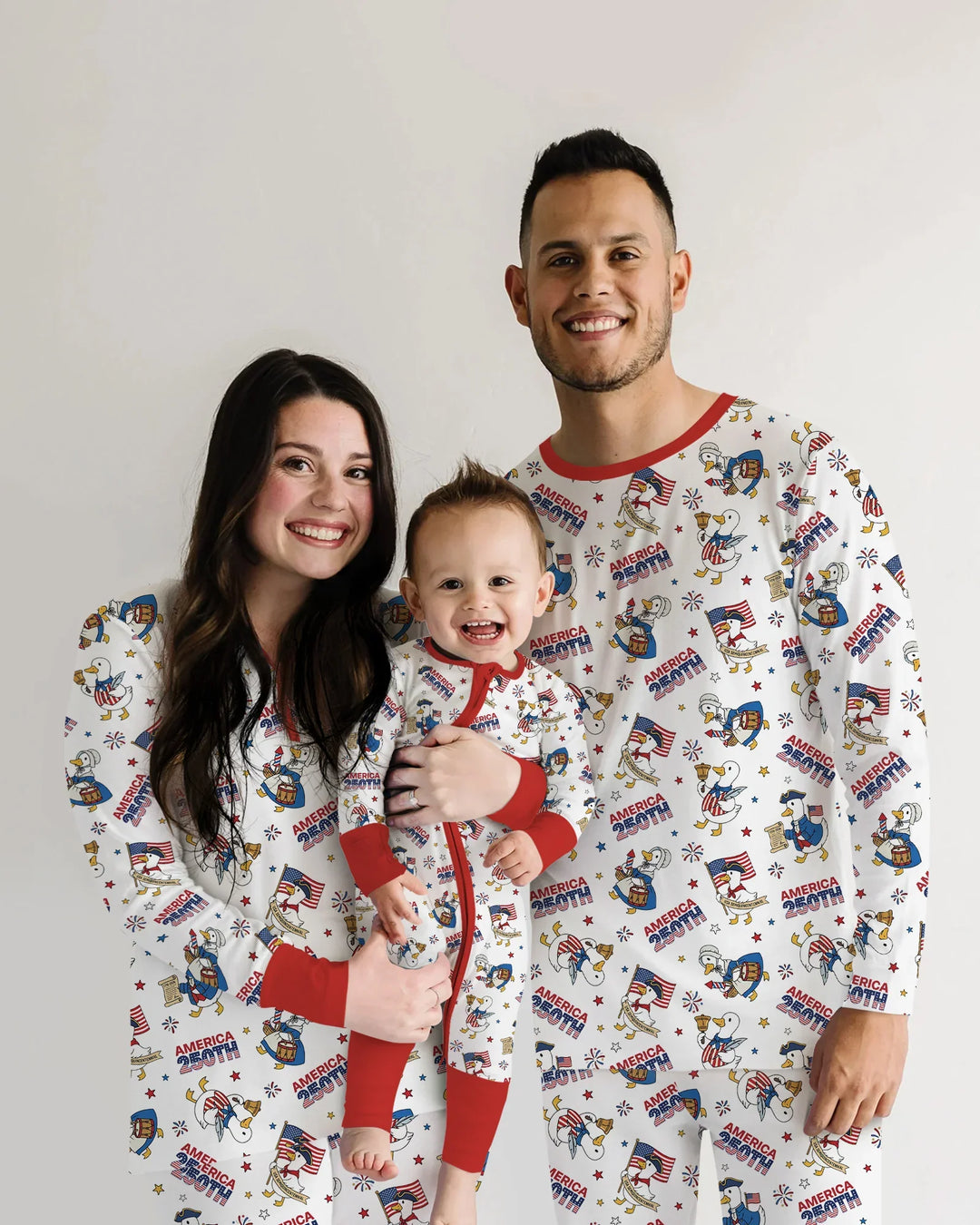 Patriotic Goose Celebrating 250 Years Bamboo Women Pajama Set