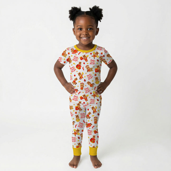 Year of the Horse Two Piece Short Sleeve Pajama Set