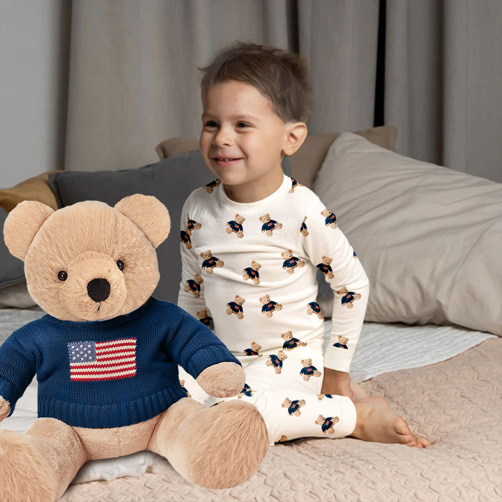 USA Pride Teddy Bear Bamboo Pajama for Baby