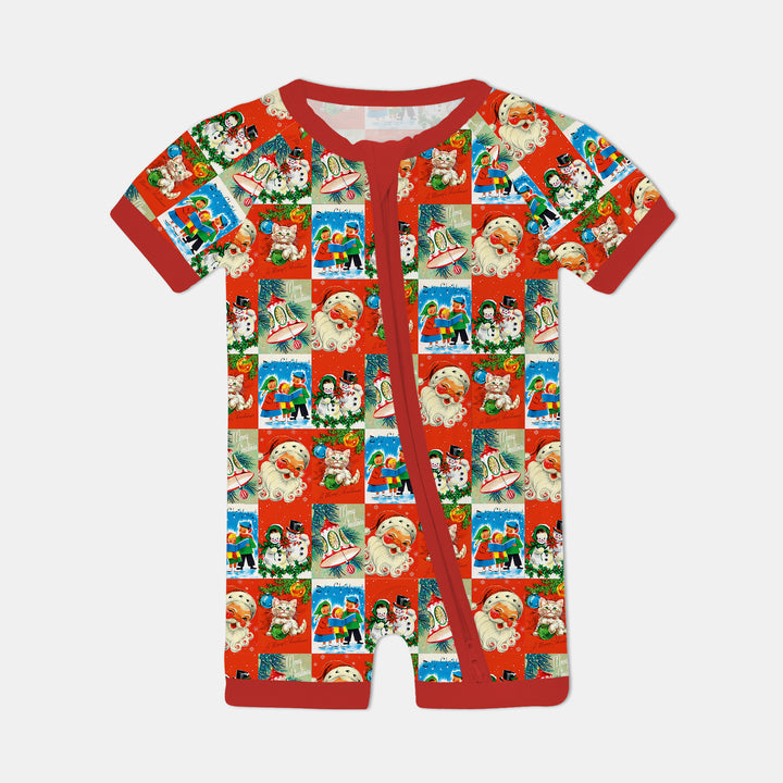 Vintage Holiday Joy Shorty Zippy