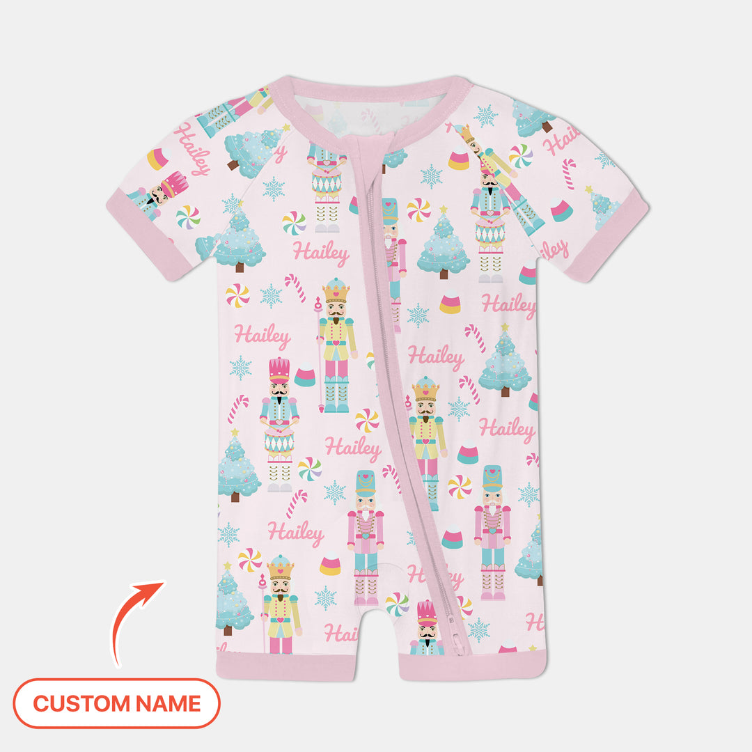 Nutcracker Parade Custom Name Girl Shorty Zippy , Nutcracker Parade Custom Name Girl Shorty Zippy - 0-3M