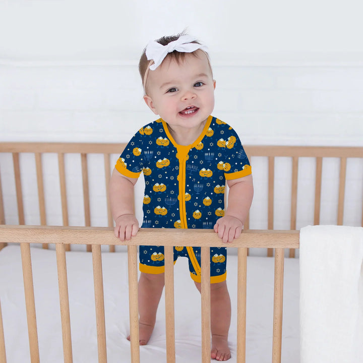 Hanukkah Latke Family Matching Shorty Zippy