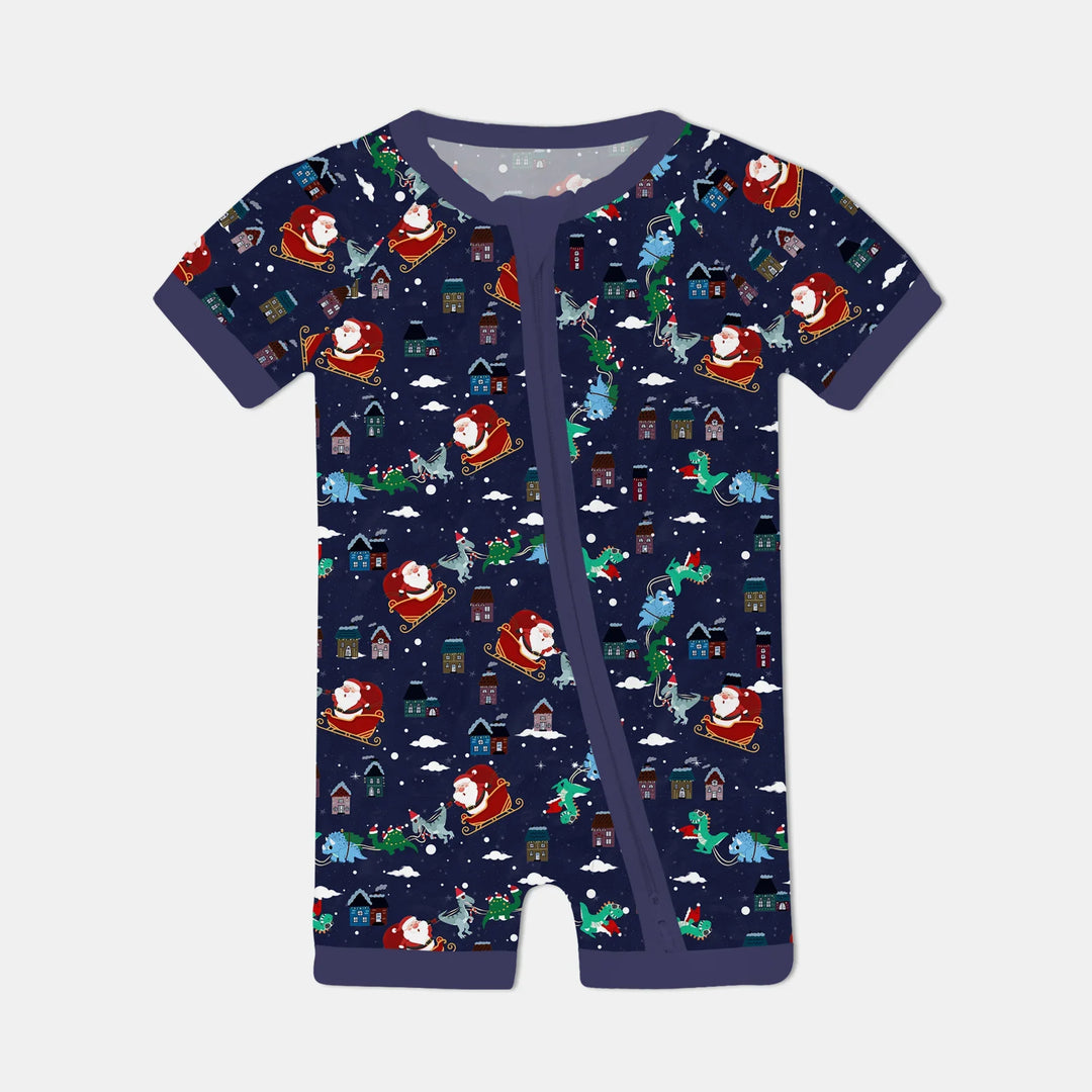 Dinosaurs Santa's sleigh Shorty Zippy