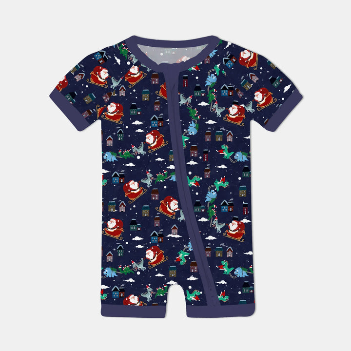 Dinosaurs Santa's sleigh Shorty Zippy