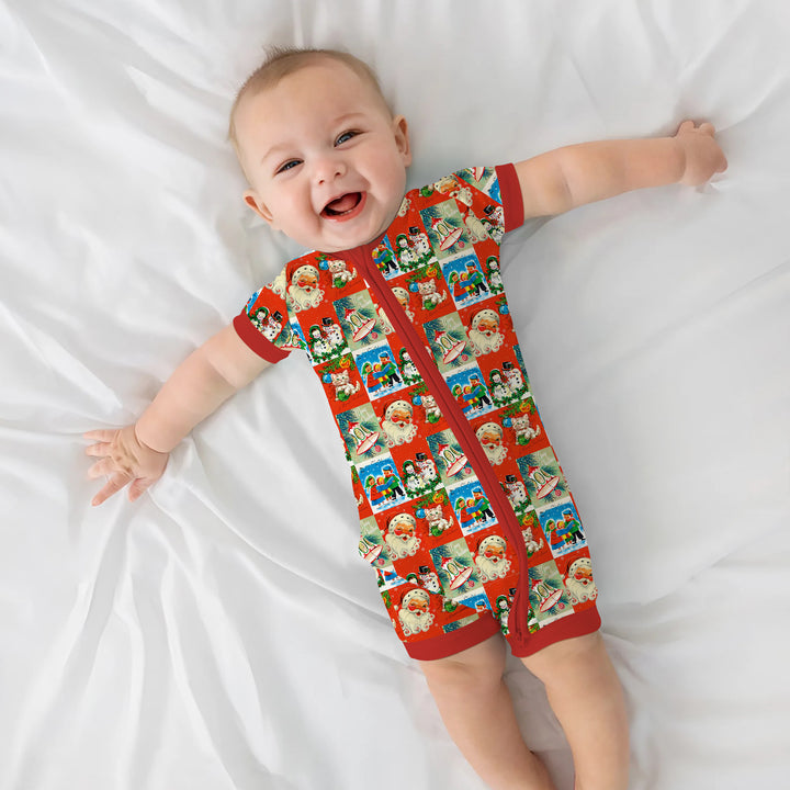 Vintage Holiday Joy Shorty Zippy