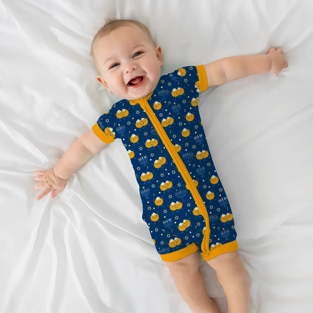 Hanukkah Latke Family Matching Shorty Zippy