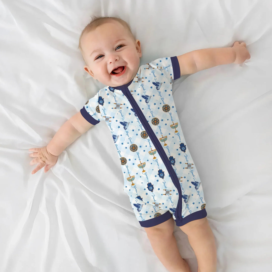 Hanukkah Festival Matching Family Shorty Zippy