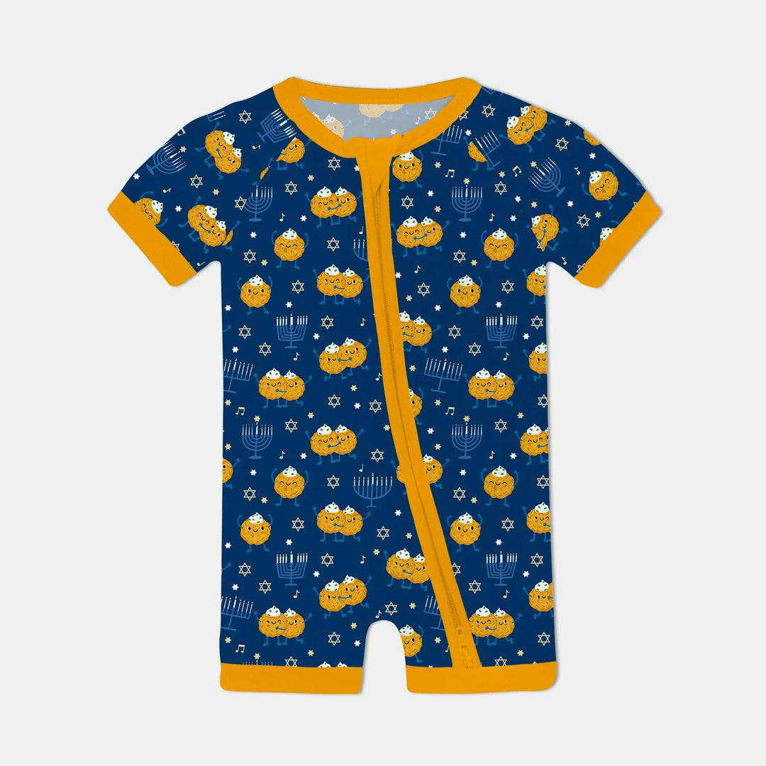Hanukkah Latke Family Matching Shorty Zippy