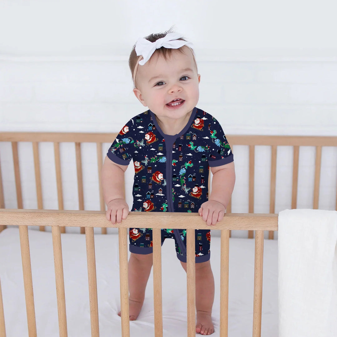 Dinosaurs Santa's sleigh Shorty Zippy