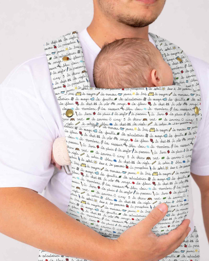 Plantilla de mochila portabebés